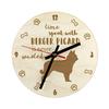 Picardy Sheepdog, Berger Picard, Picardy Shepherd - Clock with Dog, Wooden Clock with Engraving, Personalised Clock by