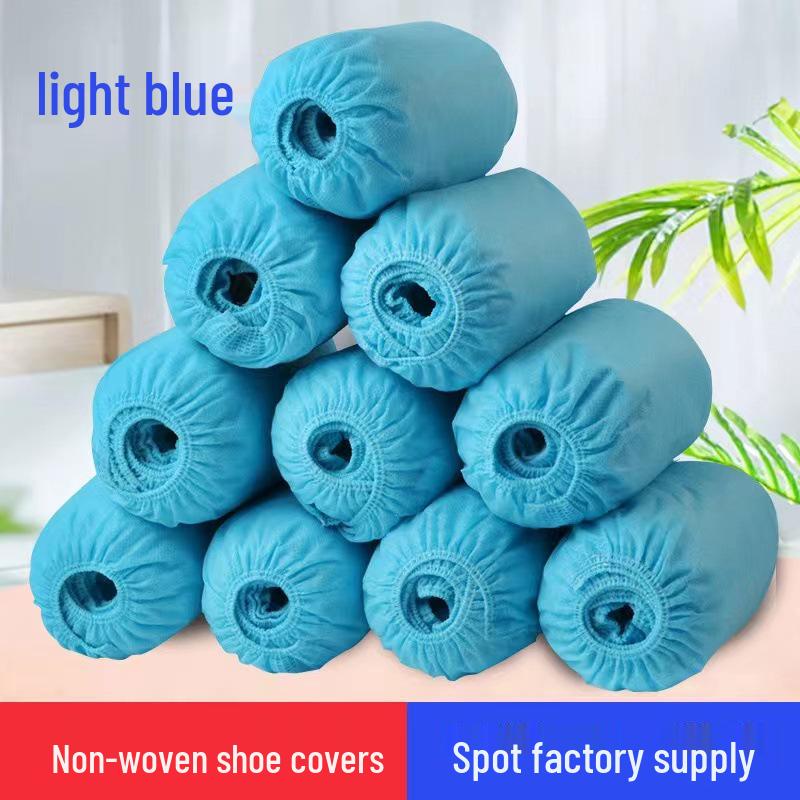 Disposable Non-Woven Dustproof Non-Slip Breathable Shoe Covers for Indoor Use In Homes, Workshops, and Cleanrooms