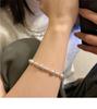 Korean Style Gradient Round Bead Choker Necklace, S925 Sterling Silver, Trendy Blogger Fashion Jewelry