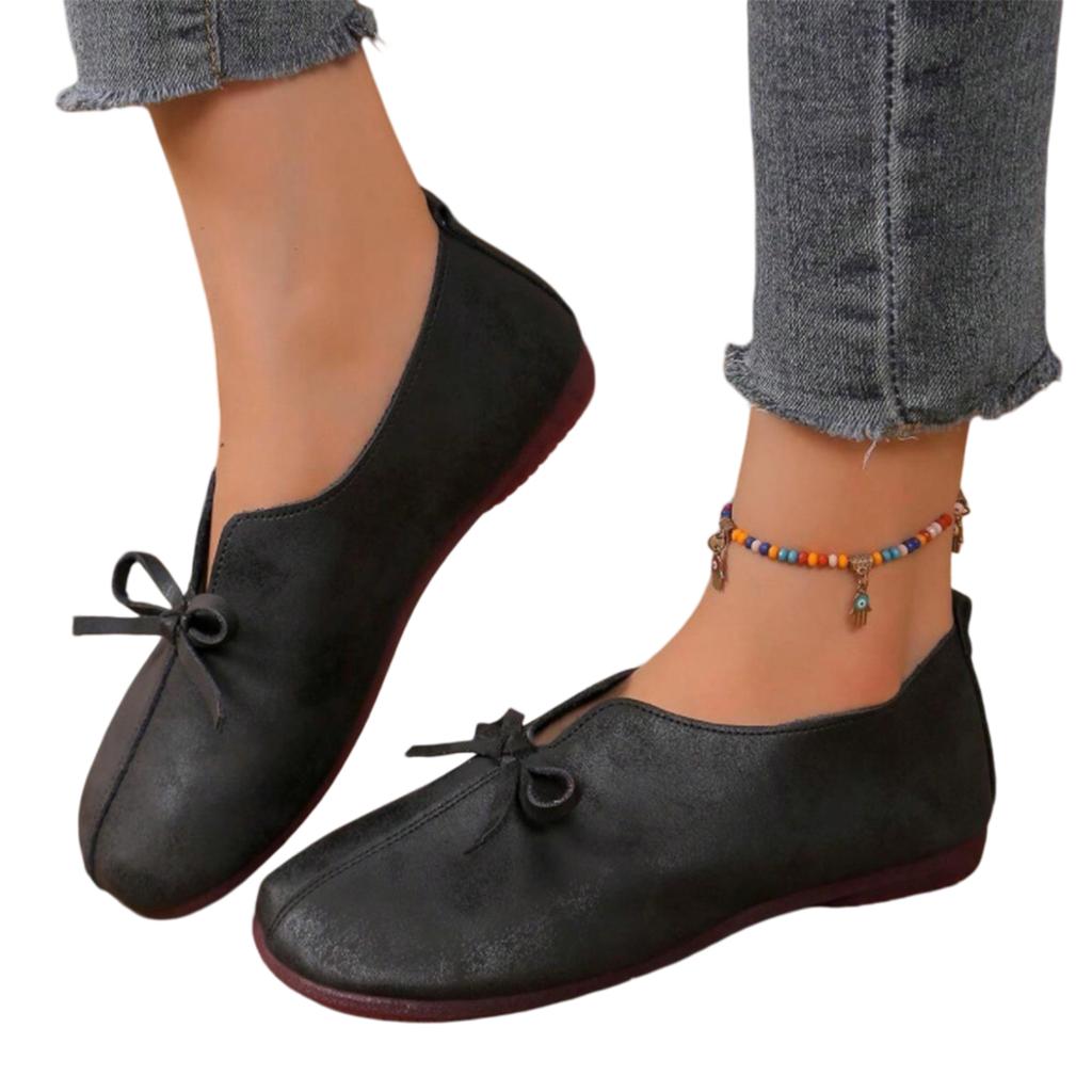Mocassini Ortopedici Scarpe Per Donna Mocassini Ortopedici In Pelle Scarpe Eleganti Per Donna Scarpe Piatte Leggere Comfort Casuale - Scarpe Da Passeggio Con Fiore