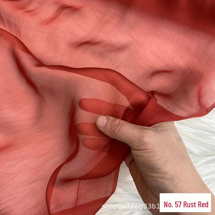 140cm Wide 6mm Pure Silk Chiffon Fabric - Light, Sheer Gauze for Dresses and Gowns