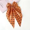 Ghost Spider Web Halloween Hair Bow Clip & Triangle Scarf Set