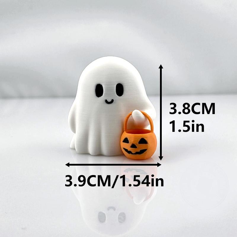 Cute Anime Style Pumpkin Statue - Halloween Decoration, Durable Handicrafts Suitable for Living Room and Bedroom