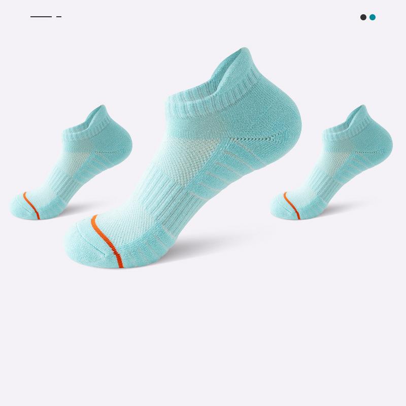 Professional Sports Socks, Women's, Short Socks, Mesh Breathable, Specialized Marathon Running Socks, Thickened, Towel Bottom, Badminton Socks