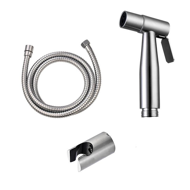 Nickle Brush Hand Held Toilet Bathroom Bidet Shower Head Spray Sprayer with Adjustable Pressure Shut-off Valve