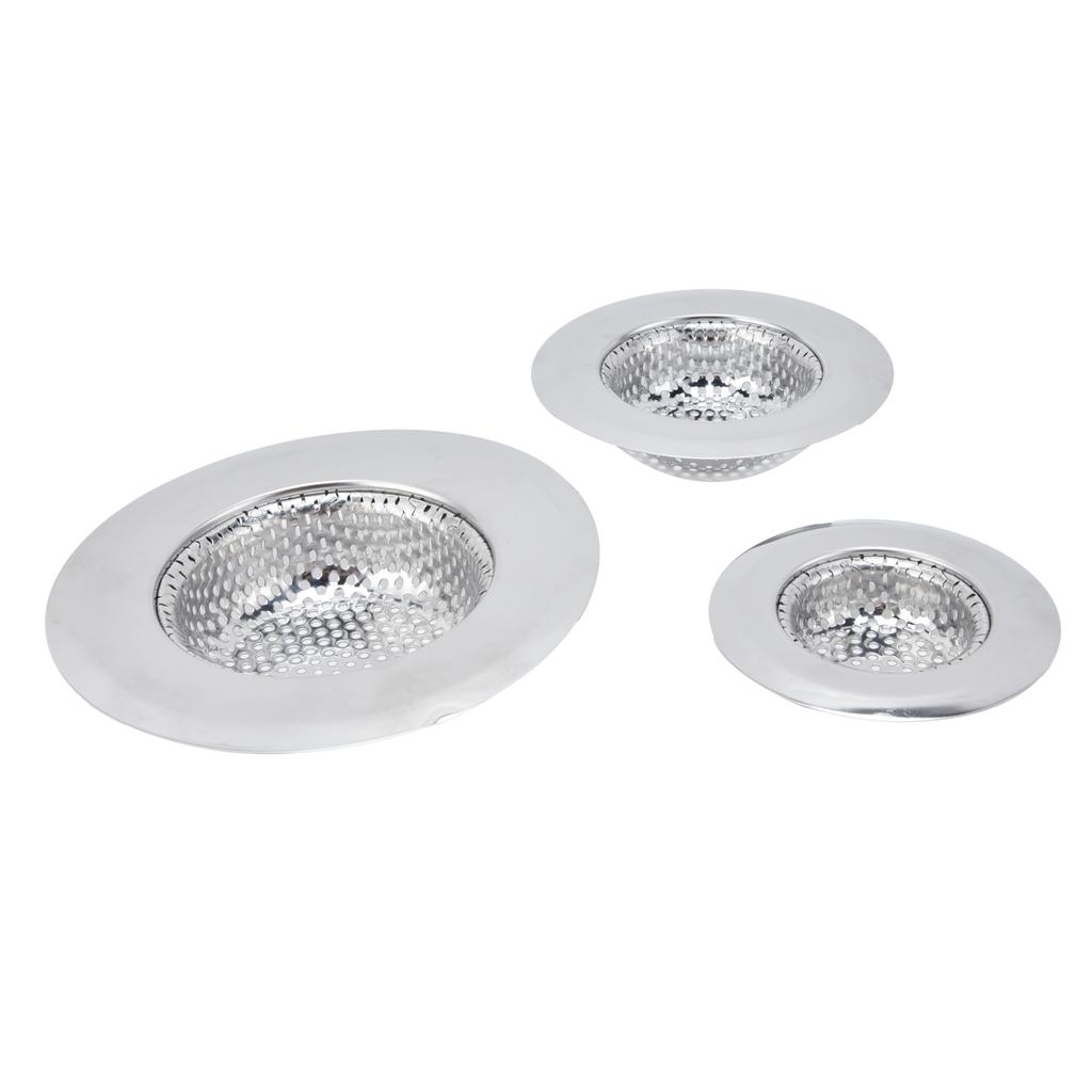 Sitko do zlewu kuchennego Ze stali nierdzewnej Odpływ podłogowy Odpływ do zlewu do łazienki KuchniaL,M,S Zestaw