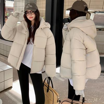 Short Cotton Jacket, Warm Cotton Clothing, Cotton Coat, Winter, Korean Version, Thick Coat, Bread Jacket, Casual Women's Clothing