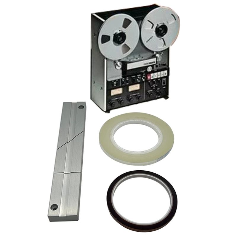 Precise Tape Splicing Tool 1/4 10 Inch Tape Splicing Set for Revoxsonido 1/4 10In Open Reel to Reel Tape Accessories