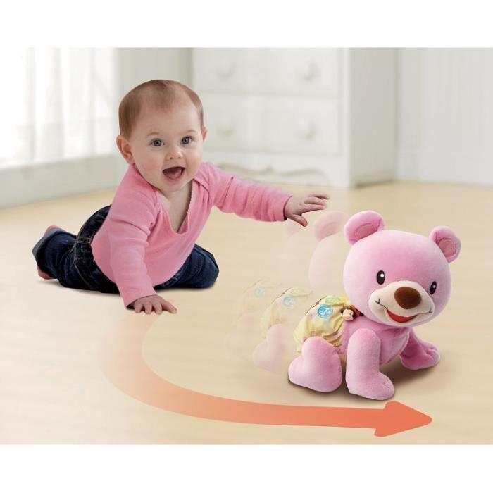 Vtech baby - ourson, 1,2,3 suis-moi - rose