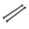 2 Pcs 107mm Steel Rear Driveshaft Dogbone For ARRMA 17 18 RC Car Replacement Repaire Part Black