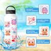 50 Niedliche Rosa Tieraufkleber Cartoon Anime 3D Avatar Graffiti Aufkleber DIY Gepäckaufkleber