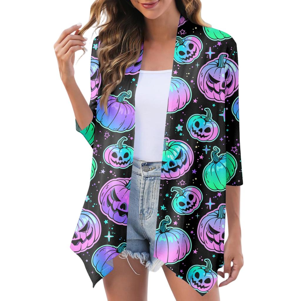 Women's Fashion Casual Cozy Halloween Cardigan Jacket