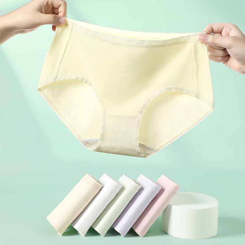 Fenteng Women's 10A Antibacterial Cotton Briefs 6-Pack