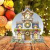 2D Flat Christmas DIY 5D DIY Diamond Art Tabletop Decorations Diamond Painting Desktop Decorations for Home Office Desktop Decor