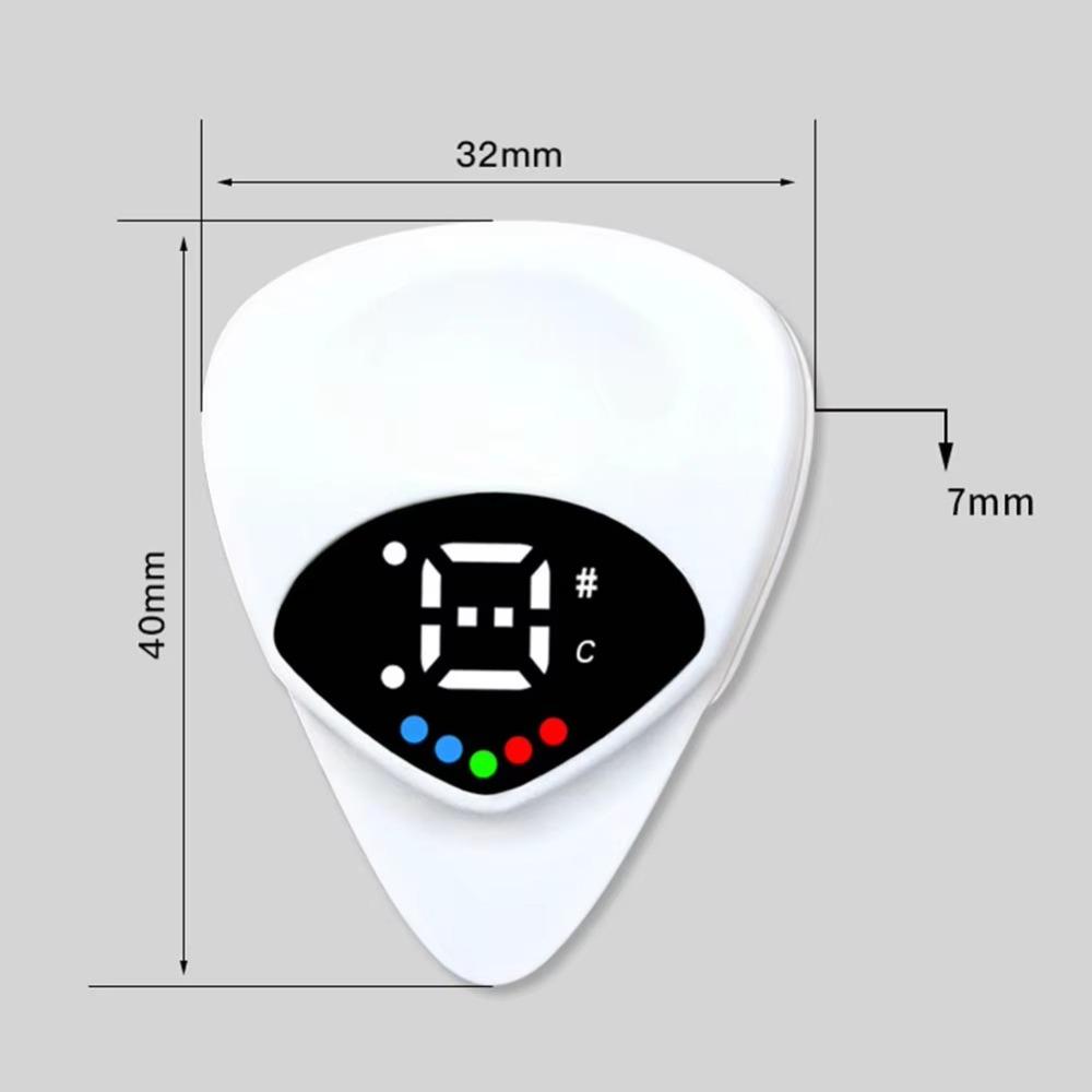 Small Multi-function Tuner ABS Acoustic Guitar Tuner New Guitar Pick & Tuner Combo