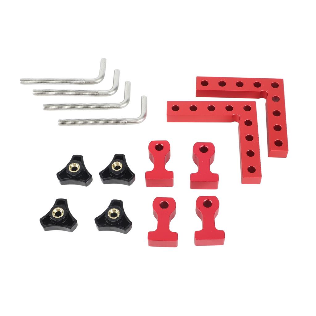Woodworking Positioning 2 Sets 90° Positioning Right Angle Fixture Woodworking Splicing Clamp Accessories