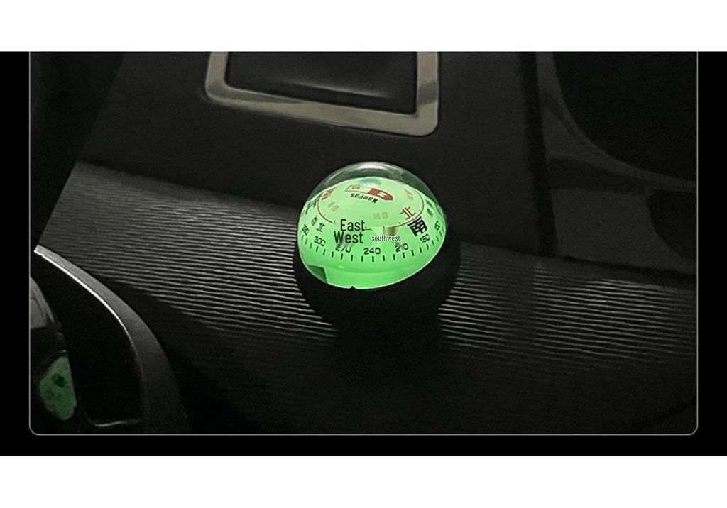 Kanpas High-Precision Luminous Car Compass - Temperature Resistant