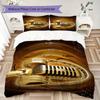 1PC Musical Elements Bedding Quilt Set Quilt Cover Pillowcase Home Decoration Birthday Gift (1 * Duvet Cover + 2 * Pillowcase, Without core)A18