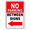 Lightweight Left Arrow Sign Aluminum No Parking Guard Between Signs