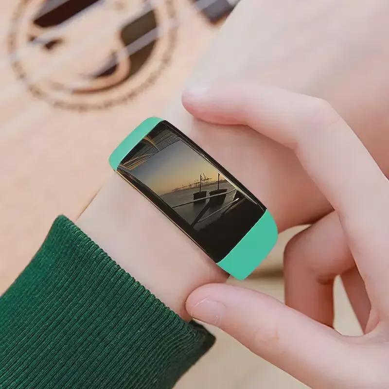 

Умный водонепроницаемый фитнес-браслет SL11: Пульс, артериальное давление, цветной экран, шагомер, спортивные часы унисекс. зелёный