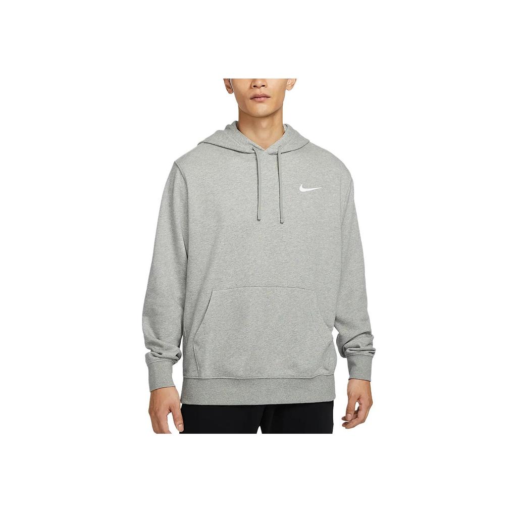Nike Logo Pohodlná Ležérní Sportovní Mikina s Dlouhým Rukávem Pánské mikiny Tmavě Šedá Bílá HF1177-063