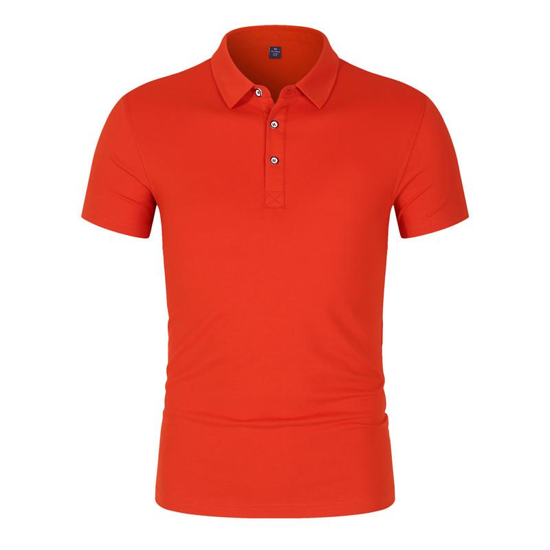 Solid Color Lapel T-shirt Short Sleeve Polo Shirt Corporate Culture Advertising Shirts Work Clothes