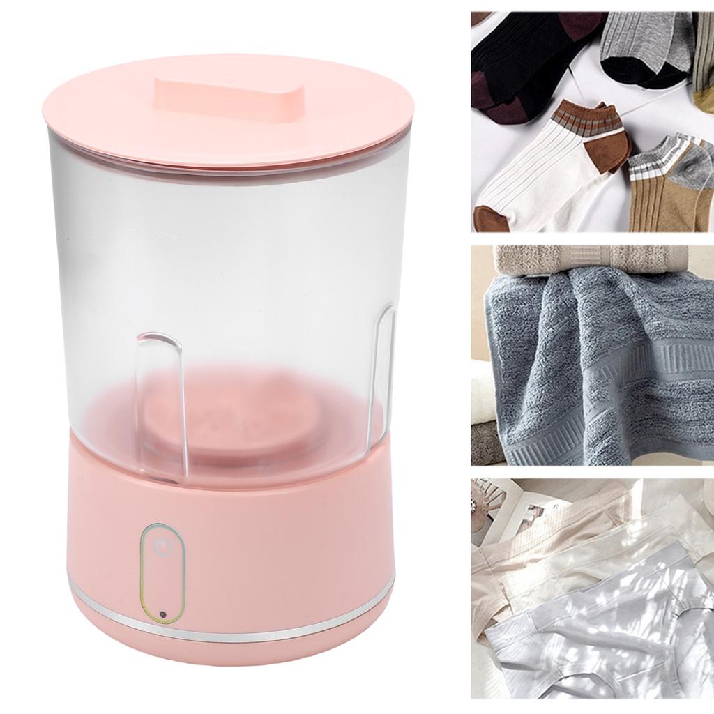 Washing Machine Rechargeable Portable Cordless Smart Underwear Washer for Travel and Home