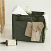 Portable Large Capacity Insulated Lunch Bag Solid Color Handheld Tote Bag Waterproof Wear-resistant Shopping bag