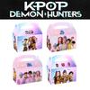 12/24/36pcs Set Kpop Demon Hunters Saja Boys Figures Gift Box Cartoon Portable Candy Popcorn Birthday Party Decoration Poseable Articulated Scale