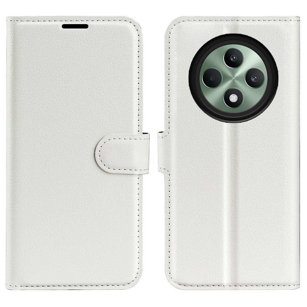 For Oppo Reno12 F 5G Phone Case Litchi Texture Anti-Drop Leather Wallet Cover