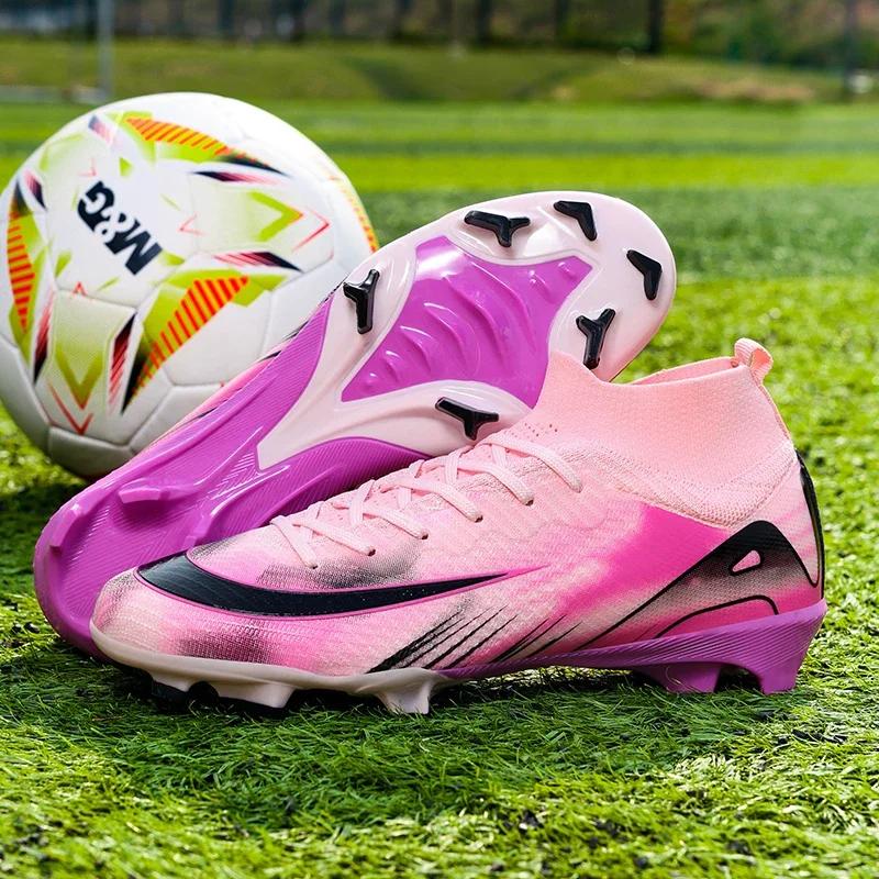 

New Men Football Boots Professional Unisex Soccer Shoes Ultralight Breathable Training Wholesale Indoor Futsal Drop Shipping 35