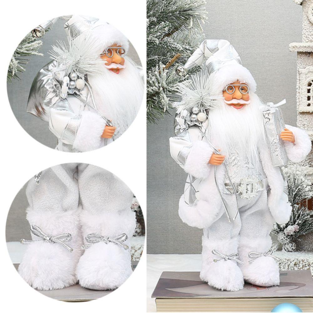 12 in Santa Doll Standing Christmas Ornaments Christmas Decoration Santa Claus Figurine  Kids