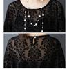 DIMANAF New 2026 Summer Women Plus Size Vintage Elegant Lady Long Dress Black Floral Jacquard Lace Loose Oversize Maxi Clothing
