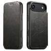 SUTENI J05 For iPhone 17 Air Case Compatible with MagSafe Textured PU Leather Flip Phone Cover