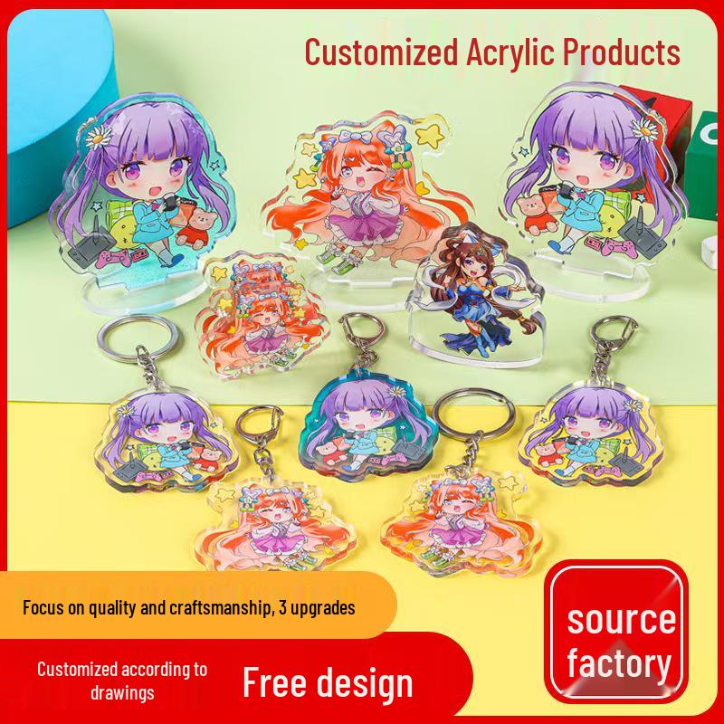 

Personalized Acrylic Keychain: Custom Anime Photo Pendant & Standee 8 cm Keychain Pendant
