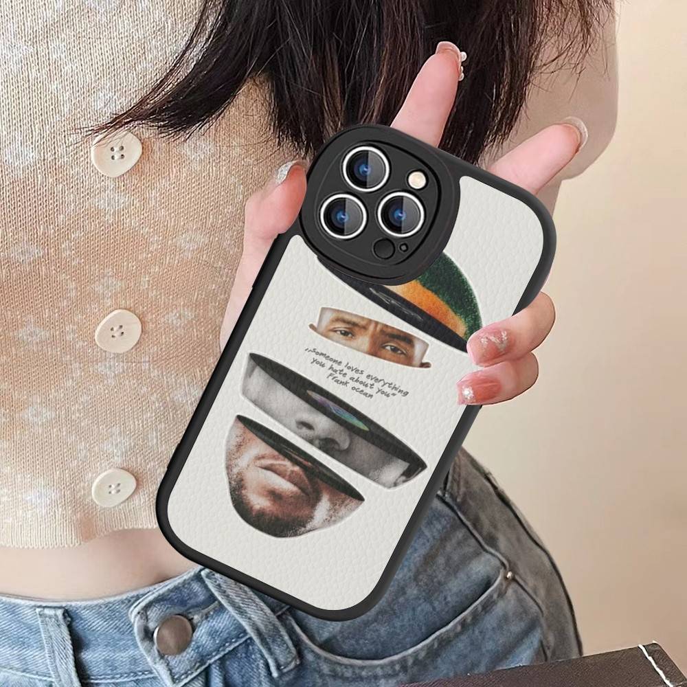 

Singer F-Frank O-Ocean Leather Phone Case For IPhone 16 14 15 Pro Plus 13 12 11 Pro Max Silicone Cover 12 pro max