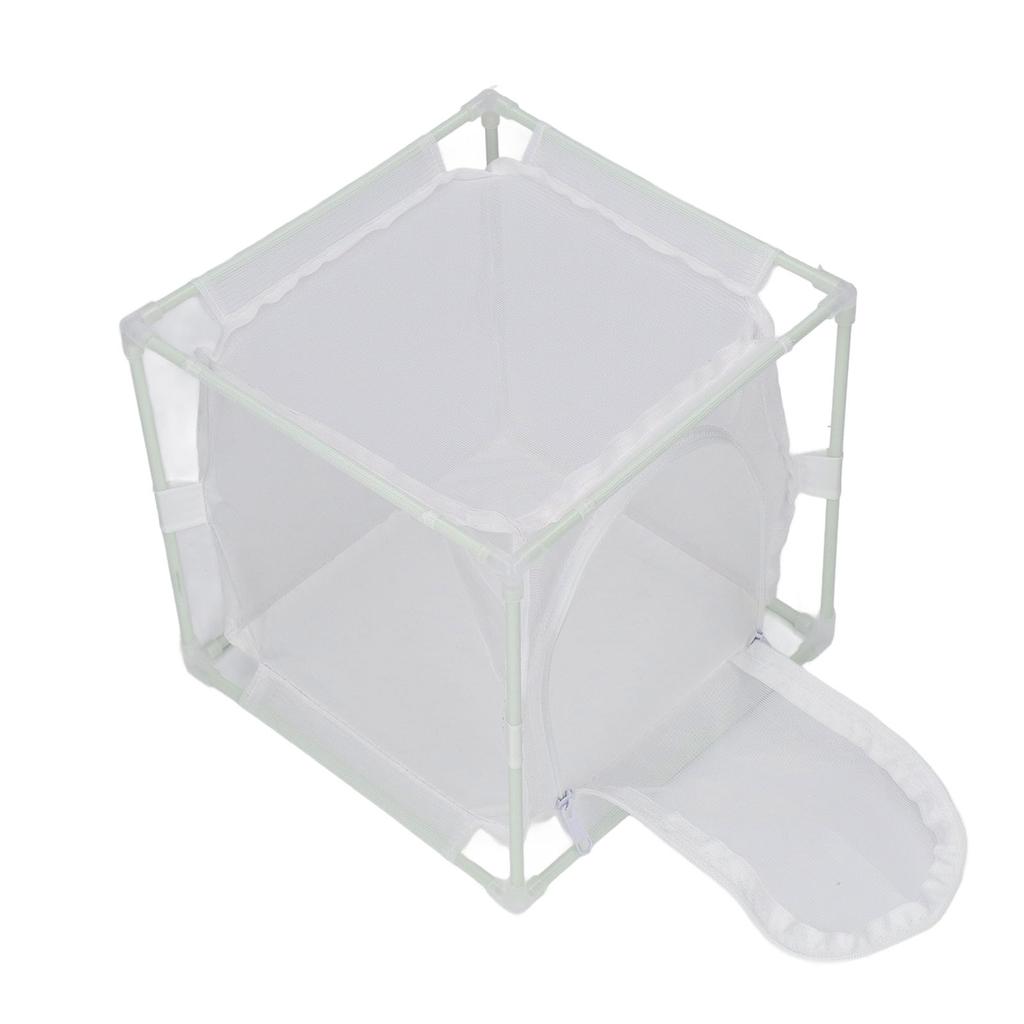 Insektenbeobachtungskäfig PVC-Netz Weiß Wiederverwendbar Schmetterlingshabitat Zuchtinkubatorbox Hülle