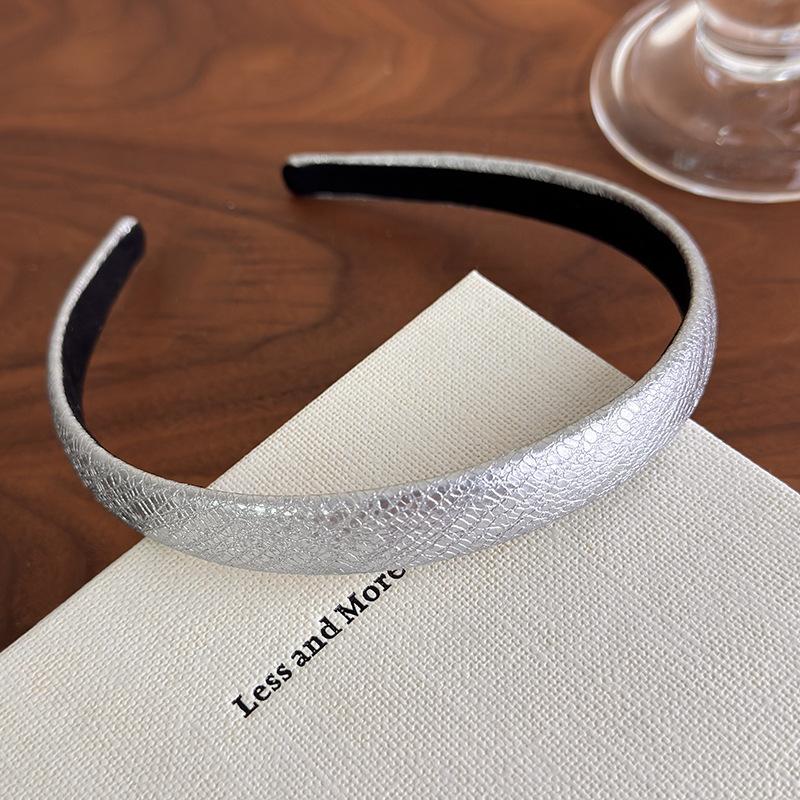 PU Leather Headbands for Women Girls Korean Style Wide Hairbands Elegant Female Hair Hoop Fashion Hair Accessories Headwear