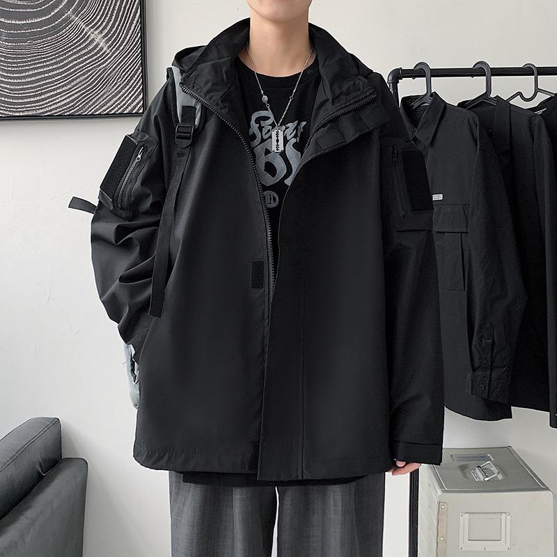 

Куртки, мужская весенне-осенняя рабочая одежда с капюшоном от модных брендов, повседневная американская бейсбольная форма, топы, универсальные куртки 2XL