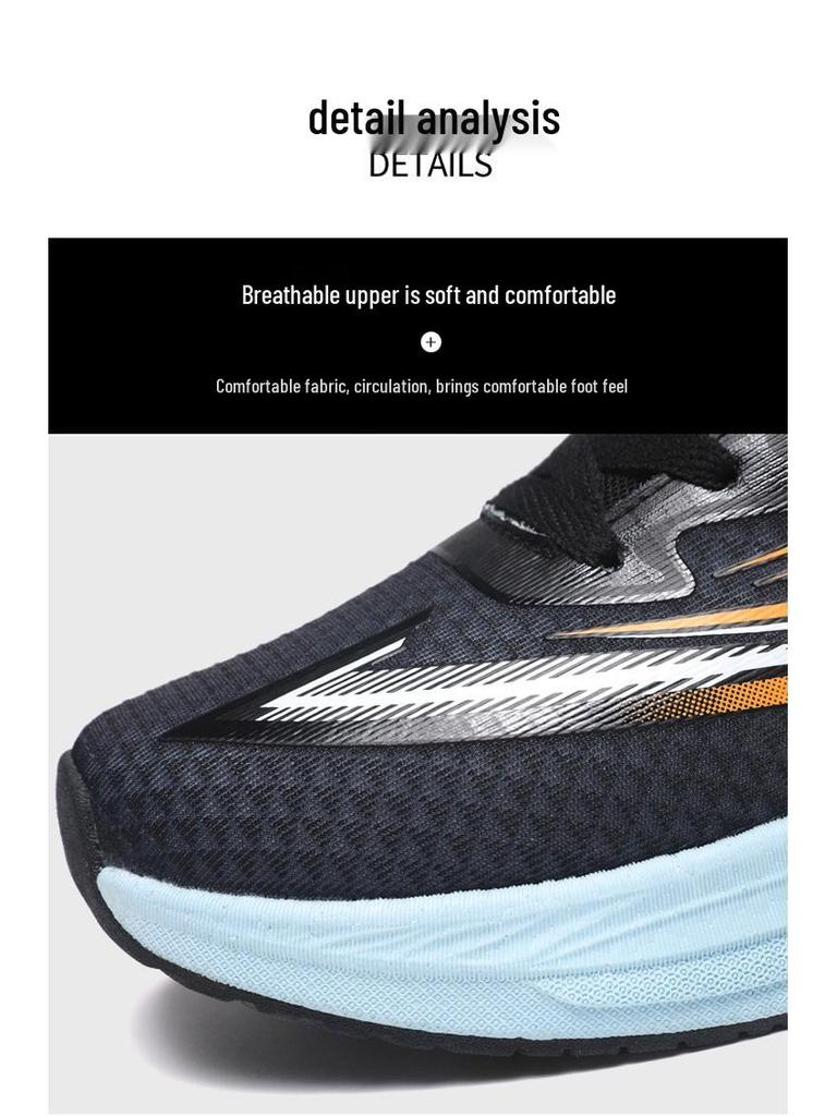 Carbon Fiber Sneakers: Stylish, Breathable, Non-Slip Running Shoes for Men & Women, Trendy Color Block, Wear-Resistant.