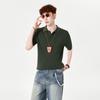 Knitted Sweater T-shirt, Cool Silk, Cool, Comfortable And Breathable POLO Shirt, Men's Half-sleeved Top, Short-sleeved Men's Polo Shirt