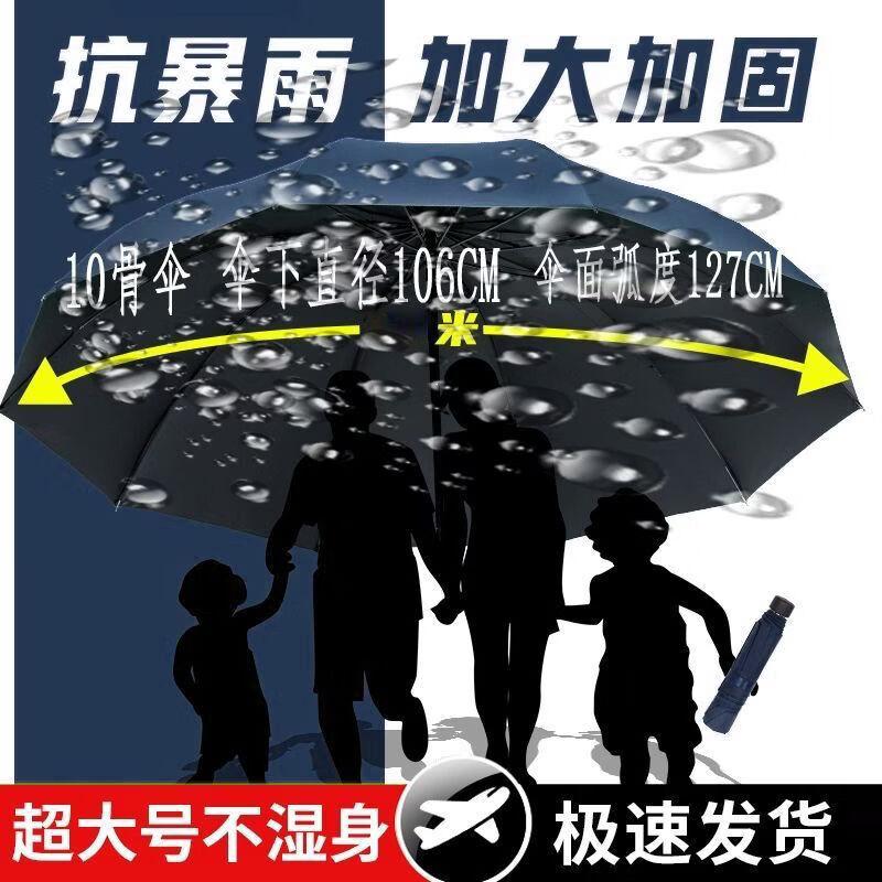 Hanyou Large Long-Handle Rain & Sun Umbrella