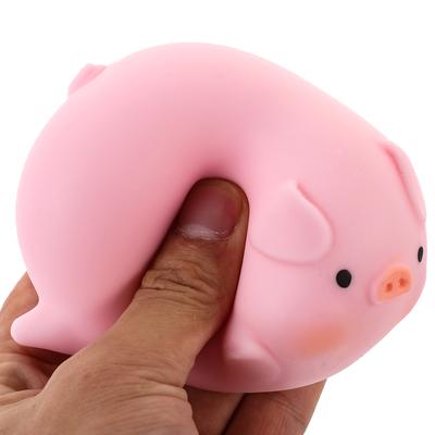 Süßes Rosa Schwein Squishy Spielzeug, Langsamer Rückprall Stressabbau, Weiches Tier Fidget für Kinder Erwachsene