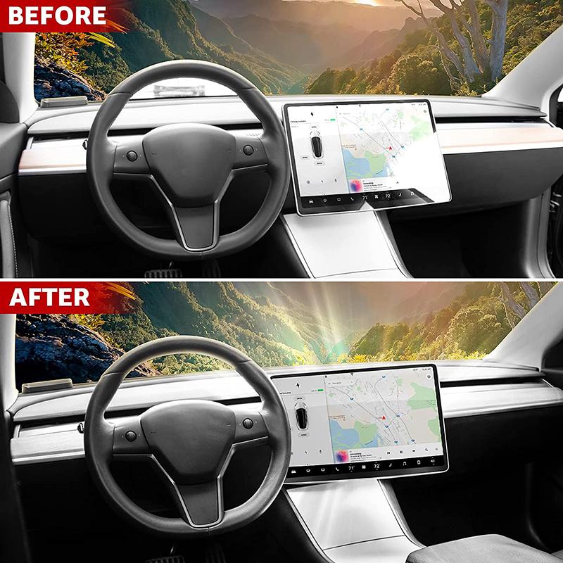 Car Screen Rotating Holder for Tesla Model 3 Y 2017-2022 Center Console Swivel Mount Bracket 15/30 Degrees GPS Scereen Rotation