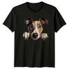 Cute Dog Peek A Boo Pet Animal Lover Graphic TShirt