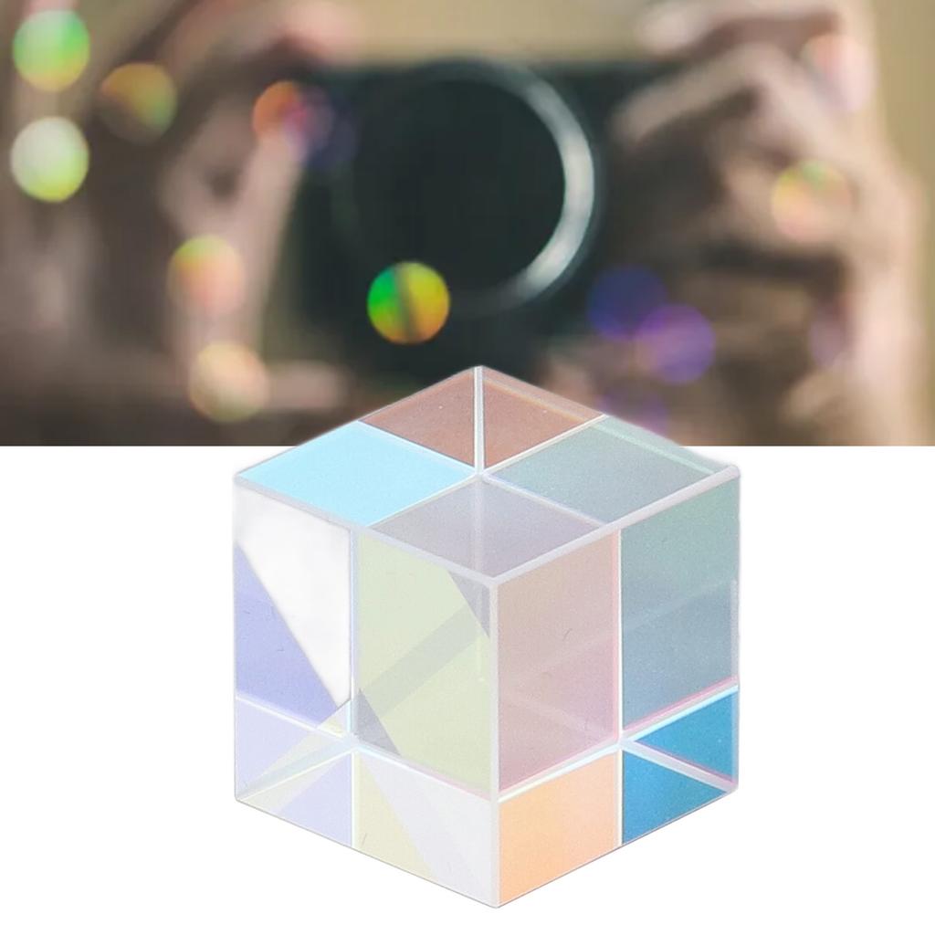 Dichroic   Prism Colorful Glass   Prism for Physics Tching Resrch Decoration Art Education
