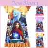 Raya And The Last Dragon Girls Printed Short Sleeve Cosplay Dress Pyjamas In Soft Polyester Fabric
