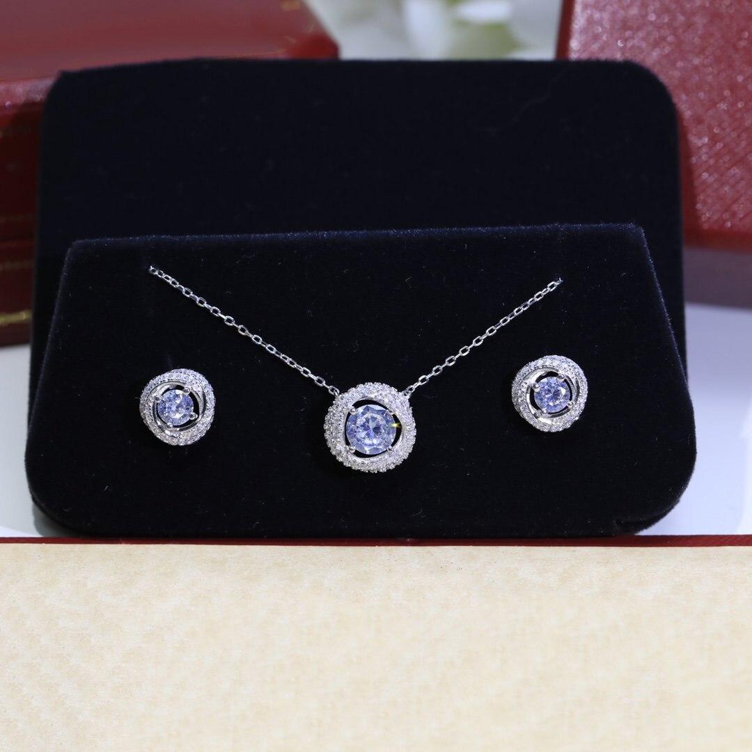 

НОВИНКА IN2023 Серьги-клевер Babysbreath Три кольца Серьги из стерлингового серебра с инкрустацией Красивые и щедрые серьги-гвоздики для вечеринок розовый кружевной