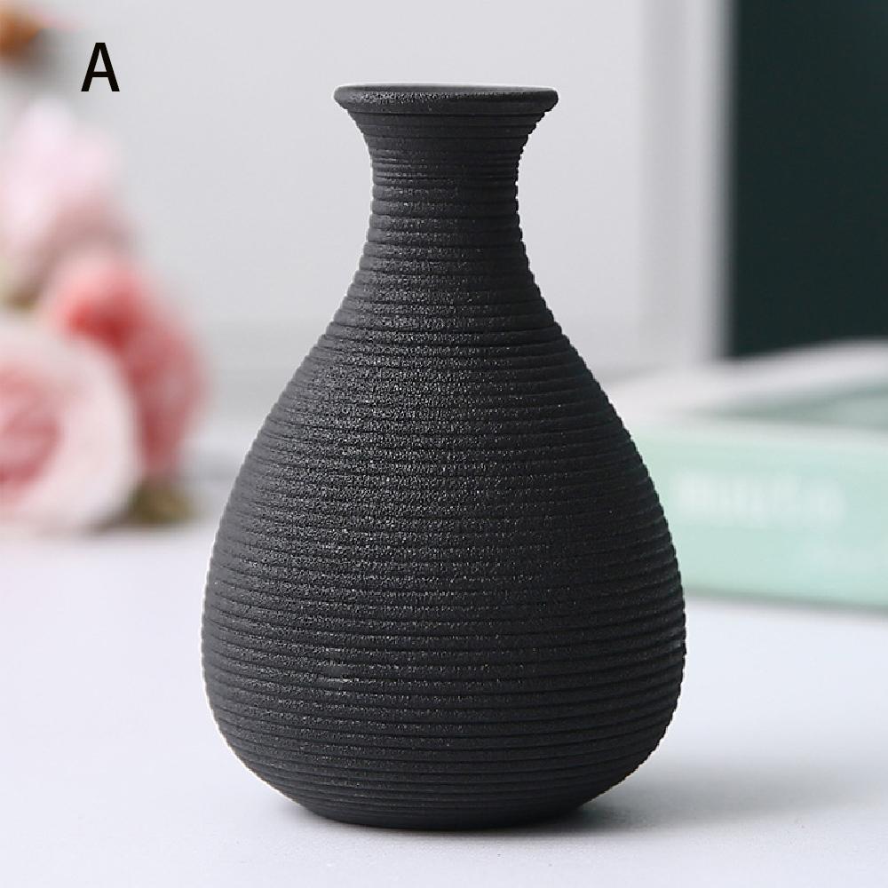 

1 шт. Маленькая керамическая ваза для гидропонных растений, декор из сухих цветов, гостиная, столовая, домашний офис, книжная полка (Маленький, Мини)