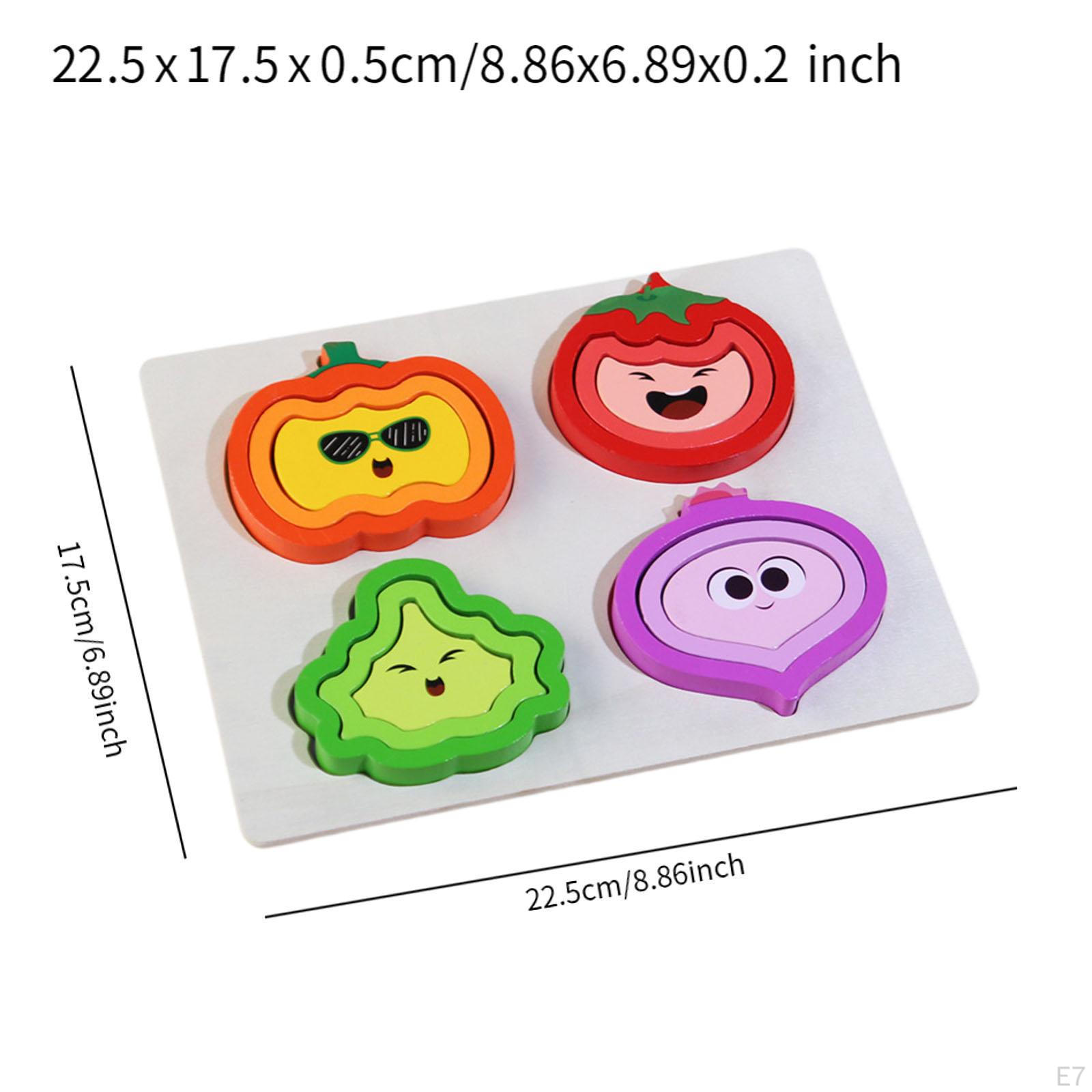 Деревянные пазлы-головоломки Развивающая игрушка Детские игрушки Распознавание цвета — фото 7